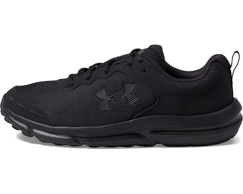 New Collection Under Armour Charged Assert 10 Men Shoe Black Color
