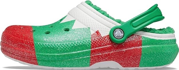 New Crocs Classic Lined Holiday Christmas Elf Fur Lined Clogs Shoes Size Women 7