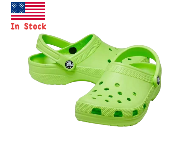 New Crocs Clog Unisex Lime Green Comfortable