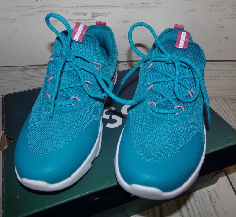 New Dick Sporting Goods Segundo Girls Size 6.5 Sneaker Shoe Aqua/Pink