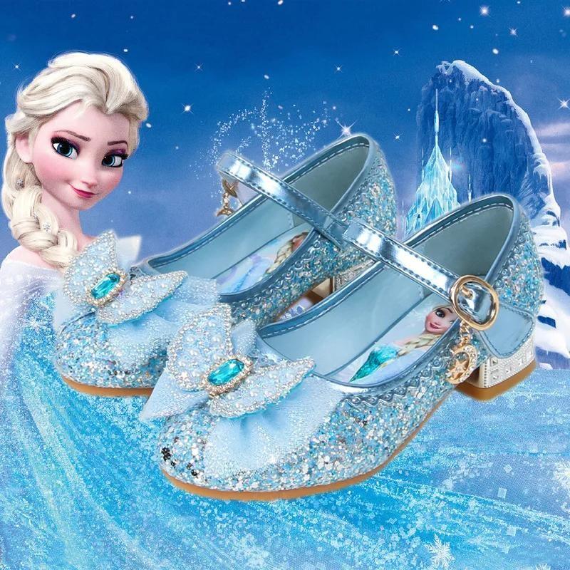 New Disney Girls' Princess Sandals Children's Shoes Frozen Elsa Children's Shoes