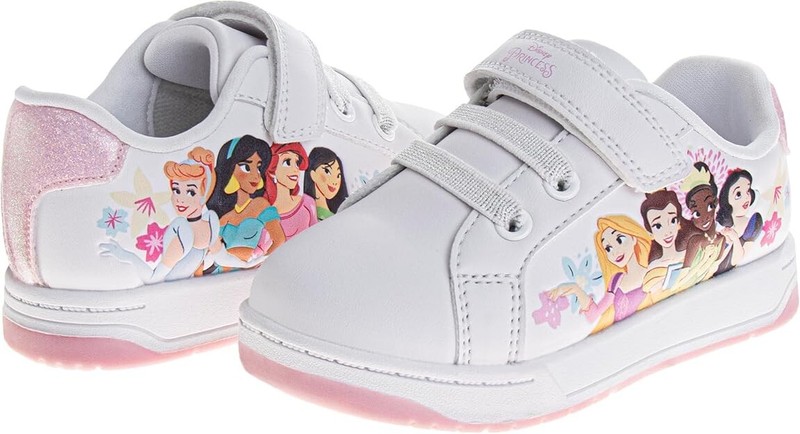 New Disney Toddler Girls Princess Characters Laceless Shoes 6-10