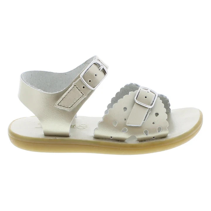 New Footmates Toddler Girl Sandal ECO-ARIEL - ES011-041 - Soft Gold Sizes 4 6 7