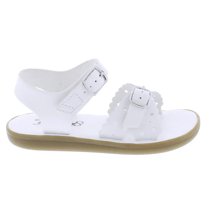 New Footmates Toddler Girl Sandal ECO-ARIEL - ES011-041 - White Sizes 5-11