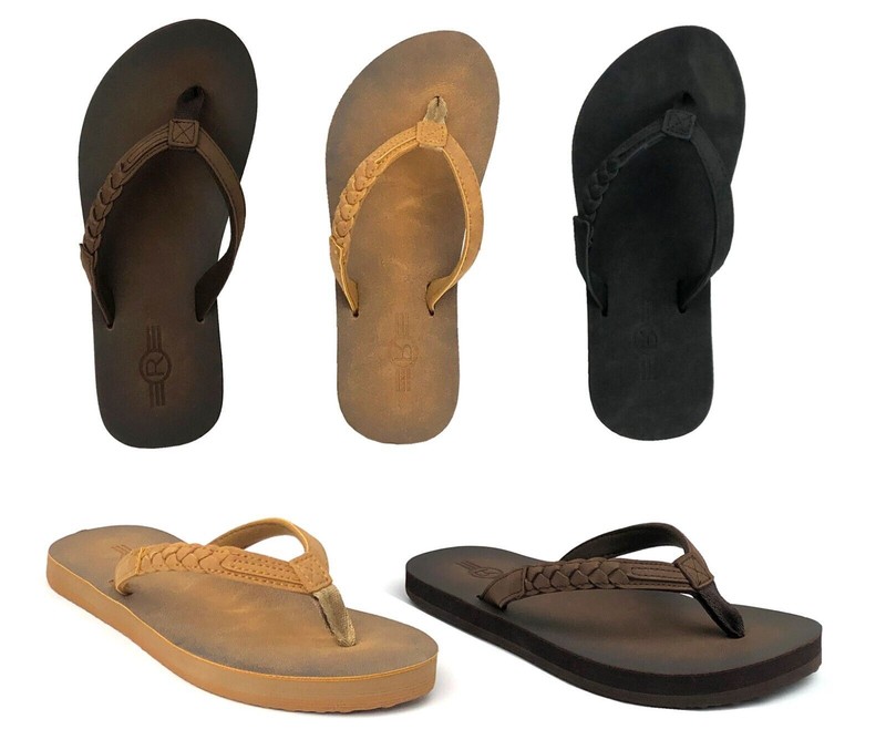 NEW Girls Classic Braid-Accent Beach Flip Flop Beach Pool