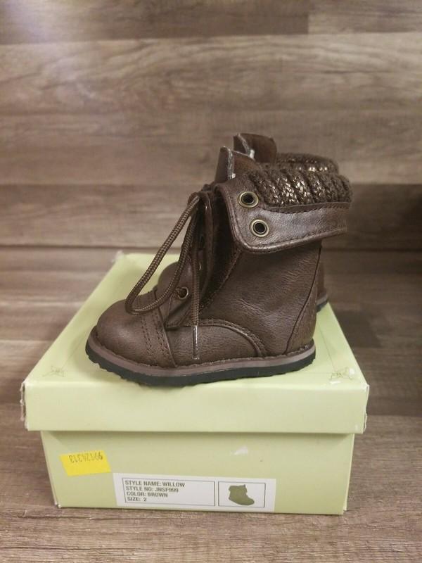 New Girls Toddler Sarah Jayne Willow Boot Style 99124313 Brown
