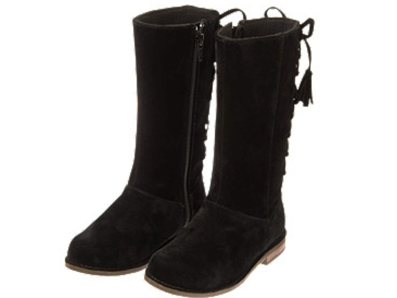 NEW GYMBOREE Girls Tall Black Boots with zippers NWT SIZE 10