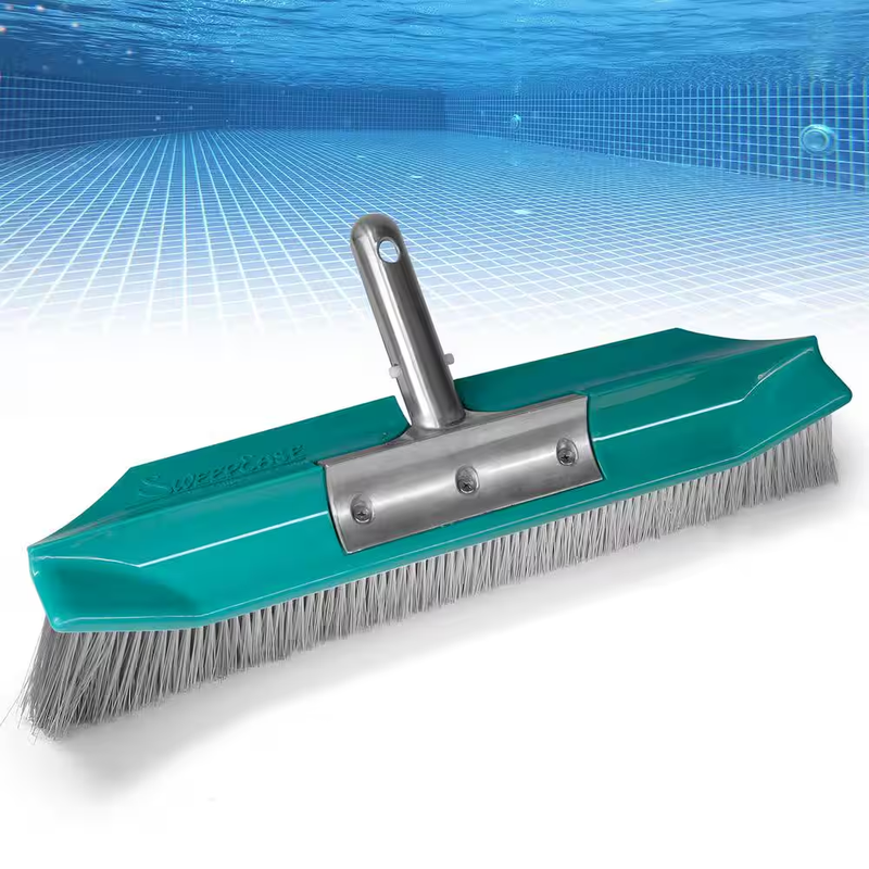 New & Improved Aquadynamic 18 In. Pro Series 100% Poly Pool Brush Design That St