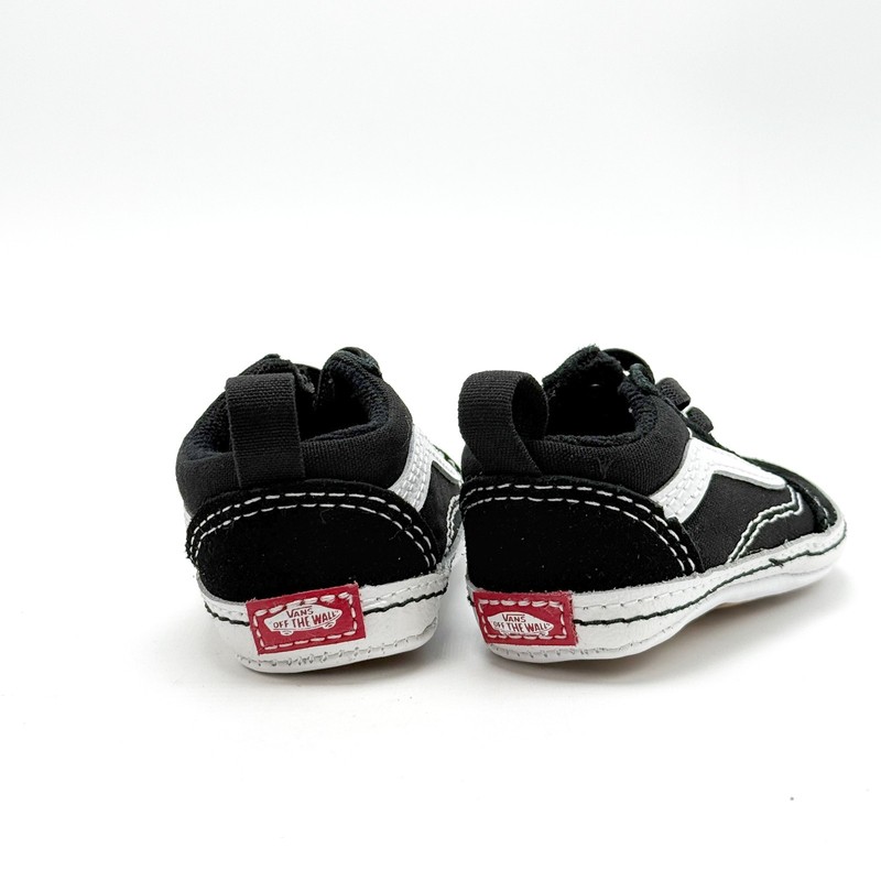 *NEW* Infant BABY VANS Old Skool Crib Shoe BLACK (VN0A3U8K6BT) 