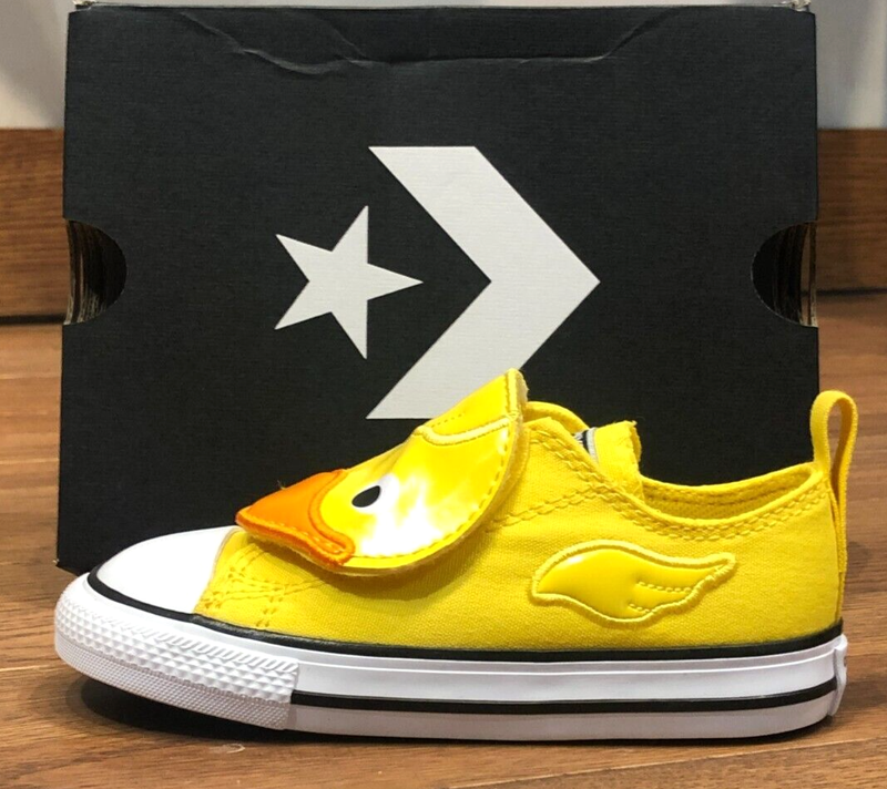 *NEW* Infant Chuck Taylor All Star Pool Float Easy On Strap (TD) Yellow(A11838F)