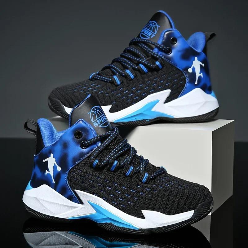 New Kids Brand Basketball Shoes Breathable Comforthable Children Sport Shoes