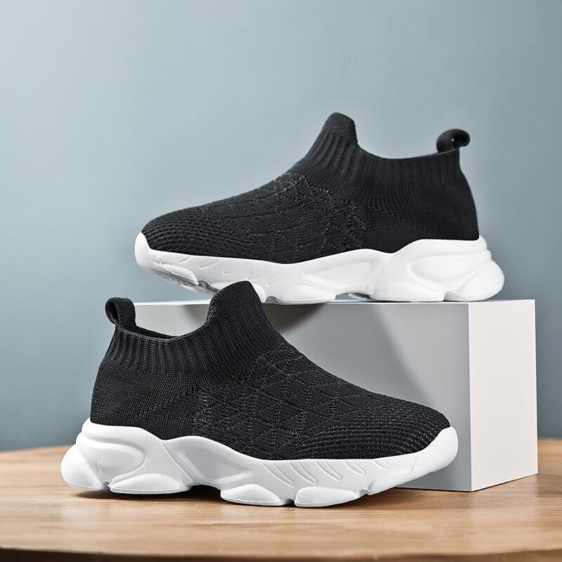 New Kids Shoes Ultra Soft Sneakers Lightweight Breathable Sock Shoes For Girls