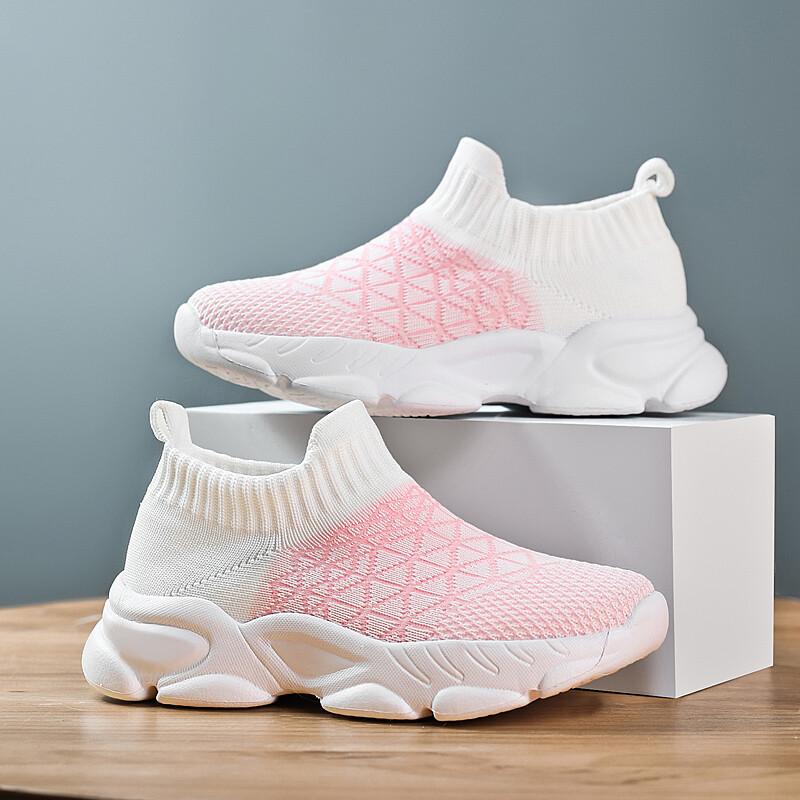 New Kids Shoes Ultra Soft Sneakers Lightweight Breathable Sock Shoes for Girls