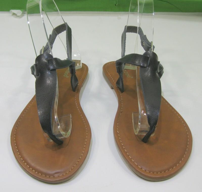 New Ladies Summer Black Back Adjustable Strap Sandal WOMEN Size 7.5
