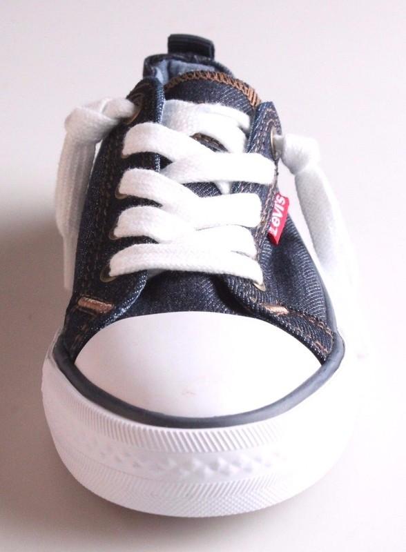 NEW Levi's Denim Blue Girls Stan G Canvas Sneakers Gym Shoes New Wo Box 1091100