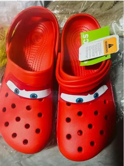 New Lightning Mcqueen Clog Adult Shoe Classic Disney No Light Up