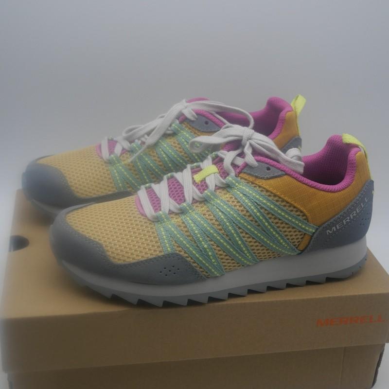 NEW Merrell Alpine Sneaker Sport Shoes Women's 7 Gold Gray Pink