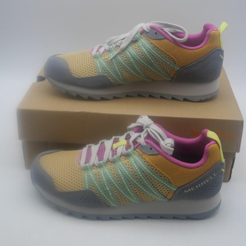 NEW Merrell Alpine Sneaker Sport Shoes Women's 7 Gold Gray Pink