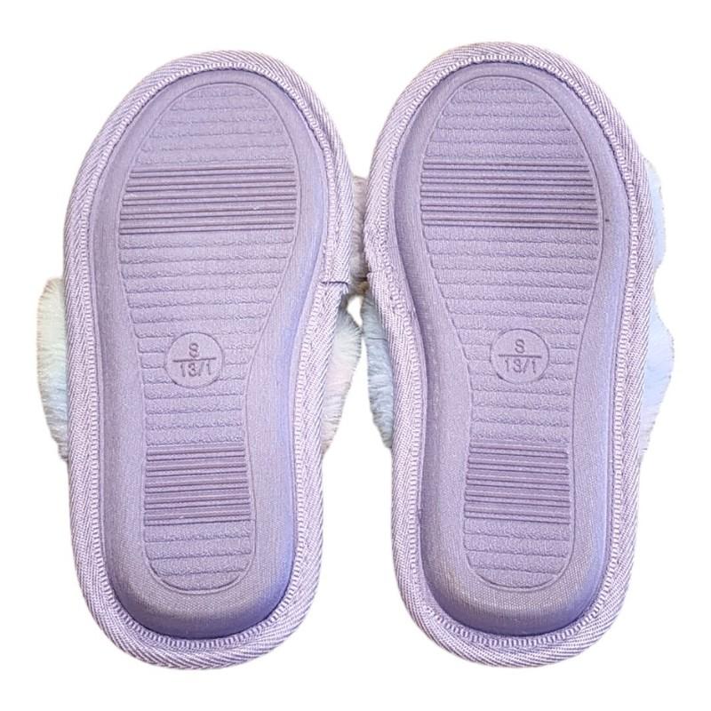 NEW More Than Magic Fuzzy Tie-Dye Sandal Slippers Size: S (13/1)