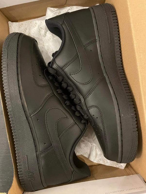 NEW Nike Air Force 1 '07 Shoes Triple Black Men's Size