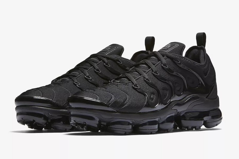 New Nike Air Vapormax TN Plus Triple Black Comfortable Men's Shoes