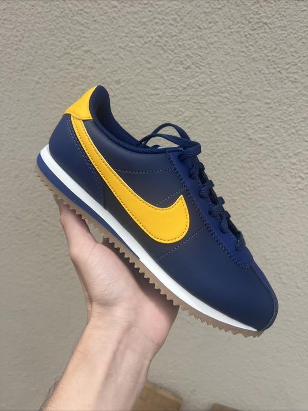 NEW Nike Cortez Midnight Navy / Gold DM0950-401 GS Sizes 3y 3.5y 4y 5.5y 7y