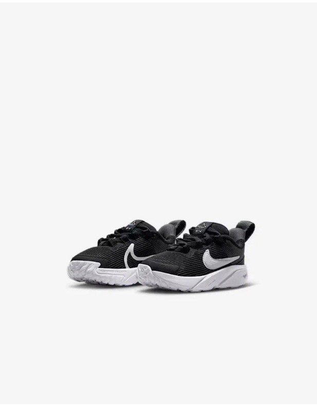 New Nike Star Runner 4 Toddler Size 4C Running Shoes Black Athletic Sneakers