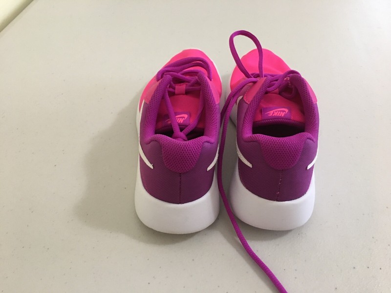 New Nike Tanjun Print (GS) Girls Running Shoes [AV8858-500] Sneakers Pink Violet