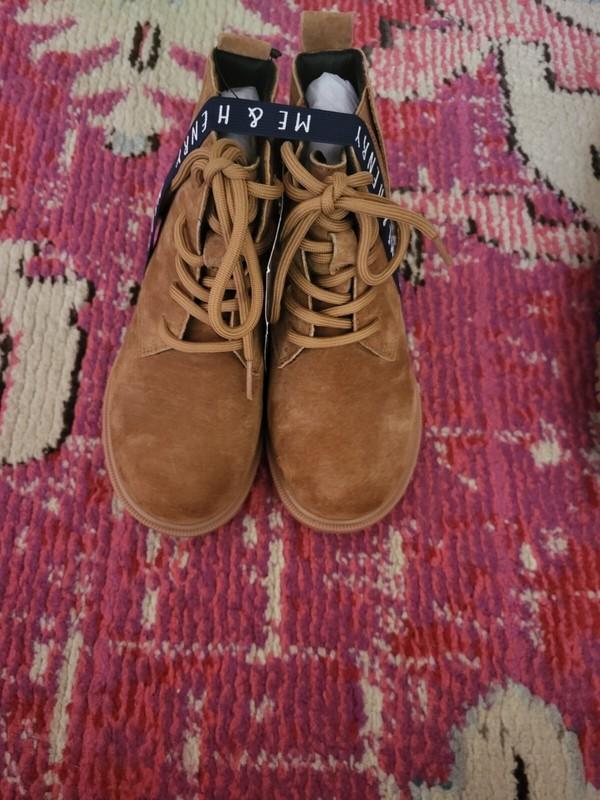NEW NWT Me & Henry boys tan boots 28 US 11.5 lace up boys side zipper fall