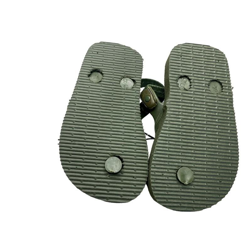 New Old Navy Army Green Flip Flop Sandals Baby Toddler Size 5 6 Hook & Loop Camo