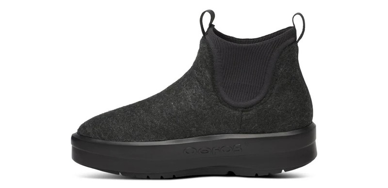 New OOFOS Women's OOmega Londoner - Black & Charcoal - All Sizes - Ships Free