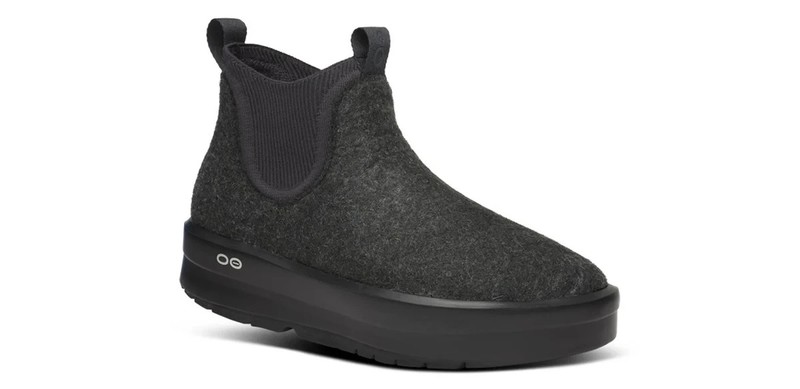 New OOFOS Women's OOmega Londoner - Black & Charcoal - All Sizes - Ships Free