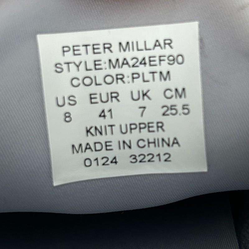 NEW Peter Millar Glide V3 Sneaker Crown Sport Mens 8 (EU 41) Low Top Gray White
