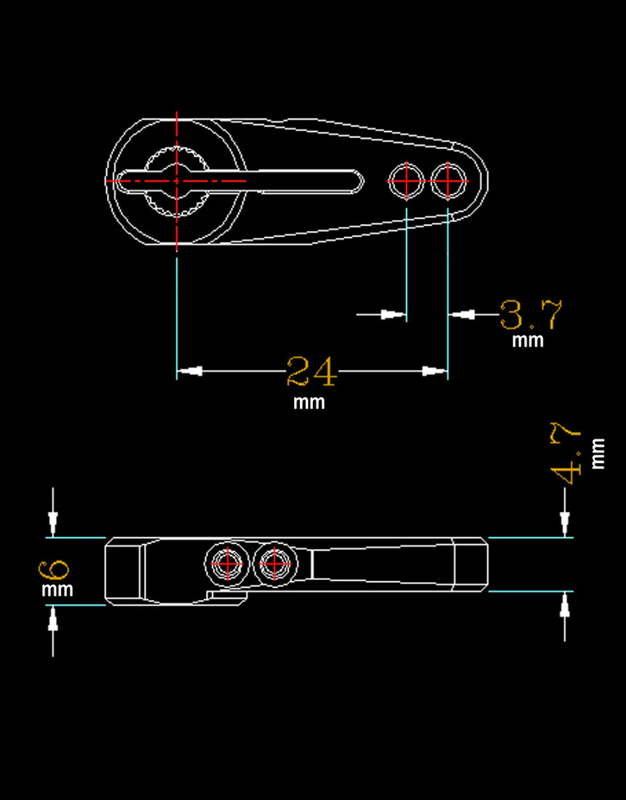 NEW Powerhobby 25T Aluminum Clamping Servo Horn Blue