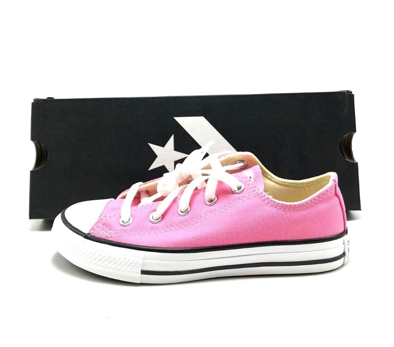 *NEW* Pre-School Kids CONVERSE ALL STAR OX (PS) PINK (3J238) SZ 10.5C - 3.0Y 