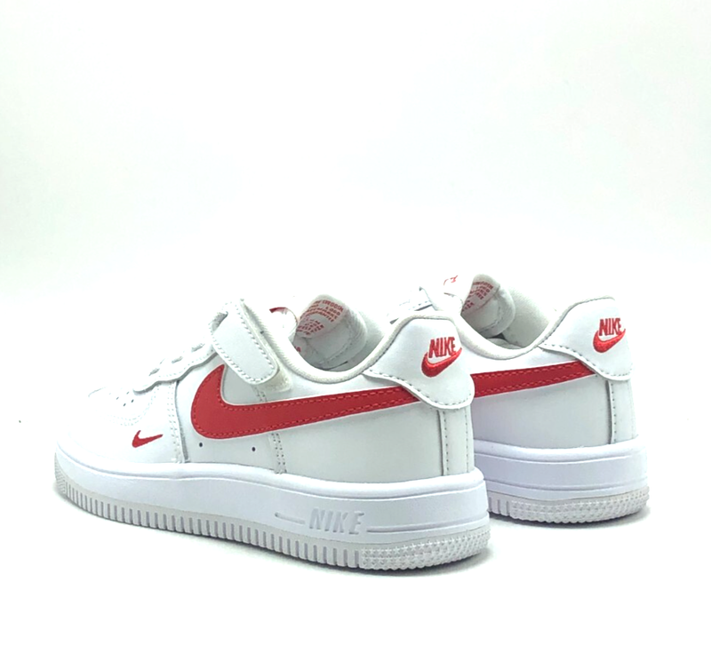 *NEW* Pre-School Kids Nike Air Force 1 Low Easy On (PS) White/Red (HM9652 101)