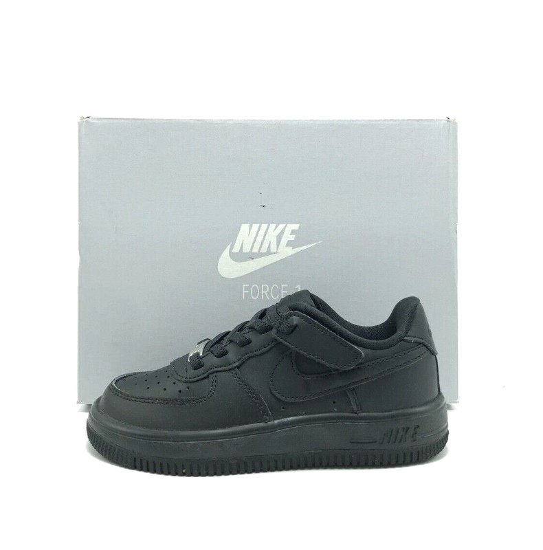 *NEW* Pre-School Kids Nike Air Force 1 Low Easy On (PS) Black/Black (FN0237 001)
