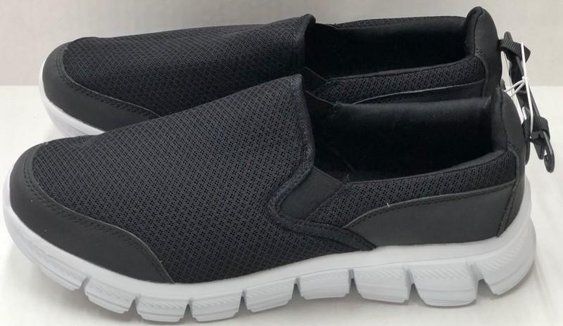 NEW Pro Player Mens Black Gray Comfort Footwear Low Top Sneaker Shoes Size 10/11