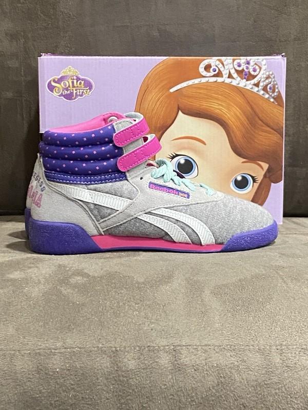 NEW REEBOK GIRLS SIZE 13 SOFIA DISNEY PRINCESS FREESTYLE HIGH TOP SNEEKER SHOES