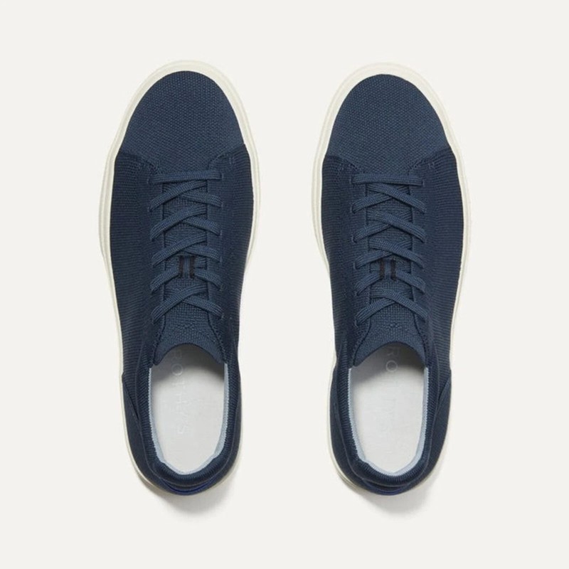 NEW ROTHYS The RS02 Sneaker in Navy LACE UP SHOES BLUE 096 MENS SIZE 12.5 / W 14