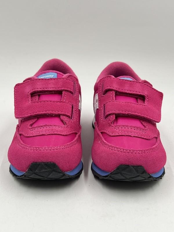 New SAUCONY Originals SZ 9 M GIRLS BABY JAZZ HOOK & LOOP Sneaker In MAGENTA