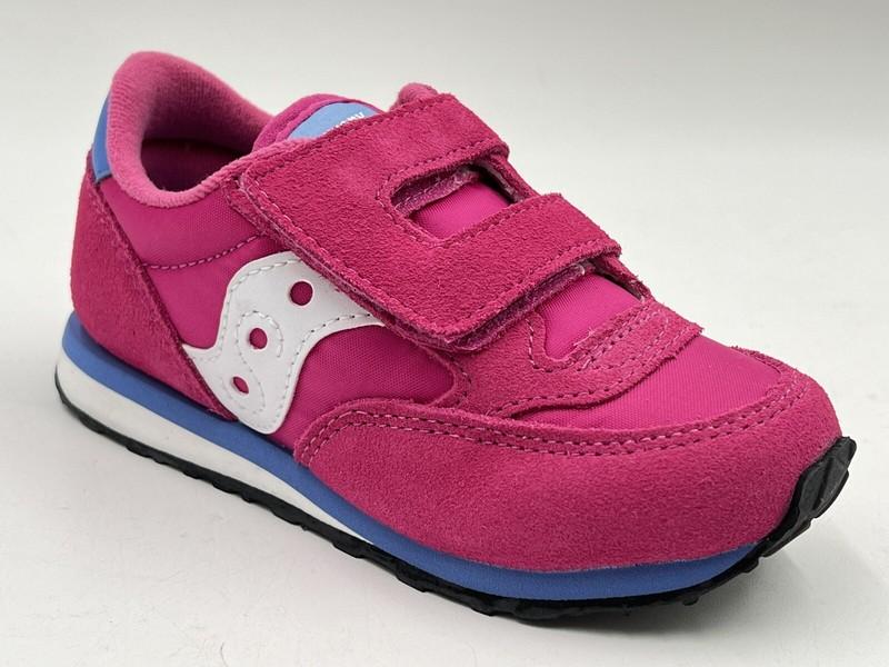 New SAUCONY Originals SZ 9 M GIRLS BABY JAZZ HOOK & LOOP Sneaker in MAGENTA