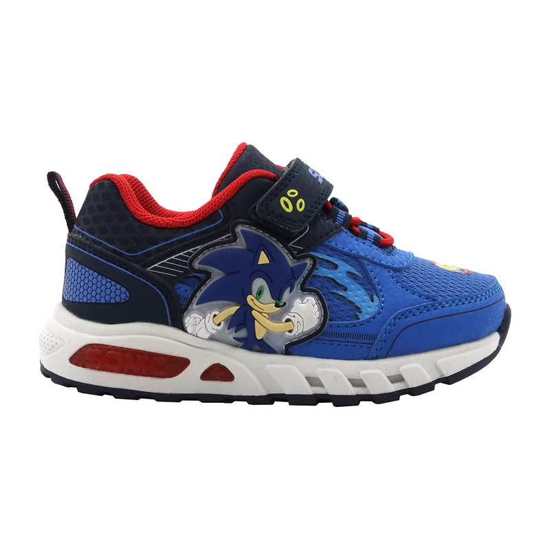 New Sega Sonic The Hedgehog Toddler Boy Light-Up Athletic Shoes 6 7 8 9 10 11 12