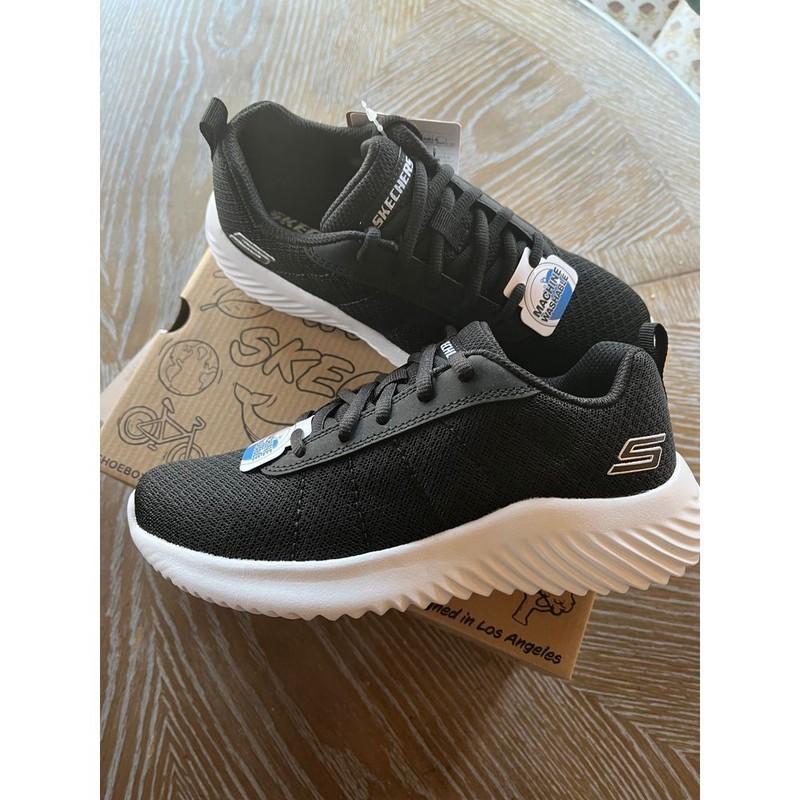 NEW Skechers Boys Bounder Karonik Athletic Sneaker Washable Black size 3