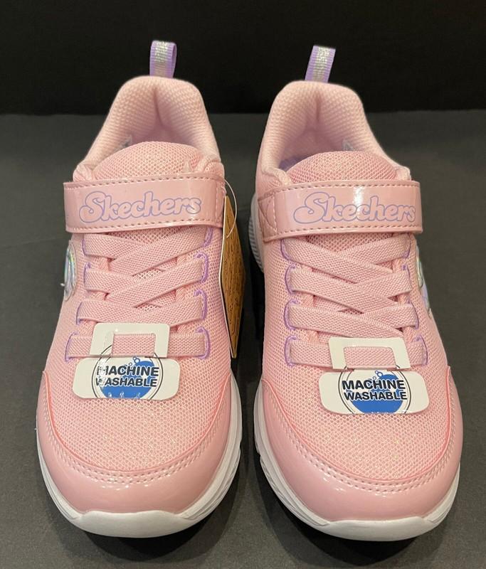 New Skechers Girls Athletic Shoes Size: 11 Big Kids Running Sneakers Light Pink