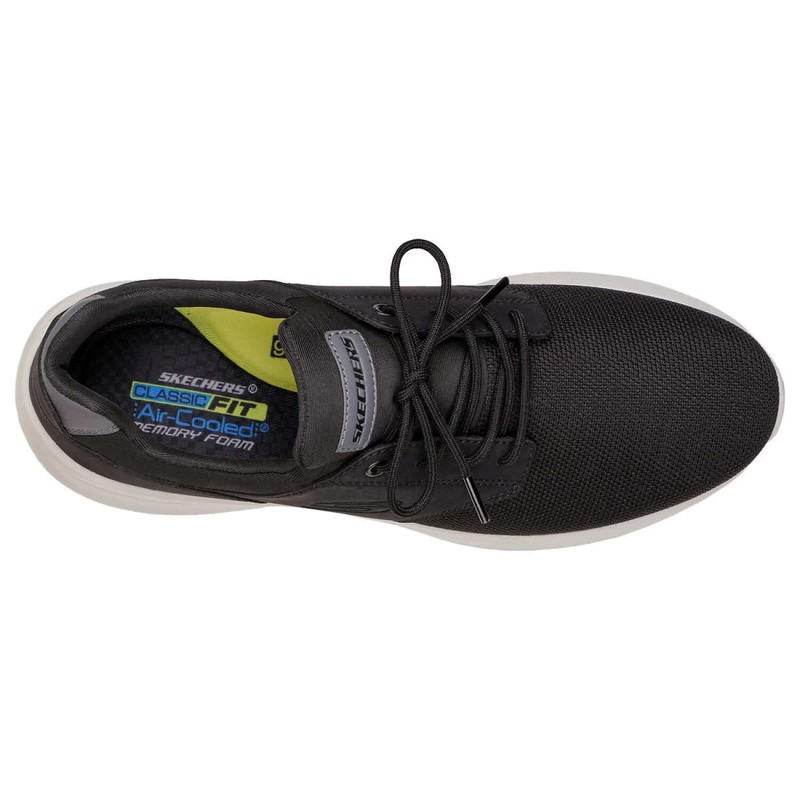 NEW Skechers Men's Delson Memory Foam Sneakers Shoes Black Size 11 (New In Box)
