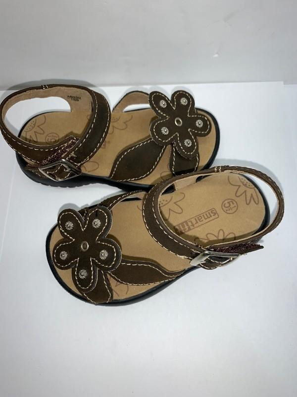NEW- SmartFit Smart Fit Brown Play Sandals Toddler Size 5.5 Quick On Quick Off