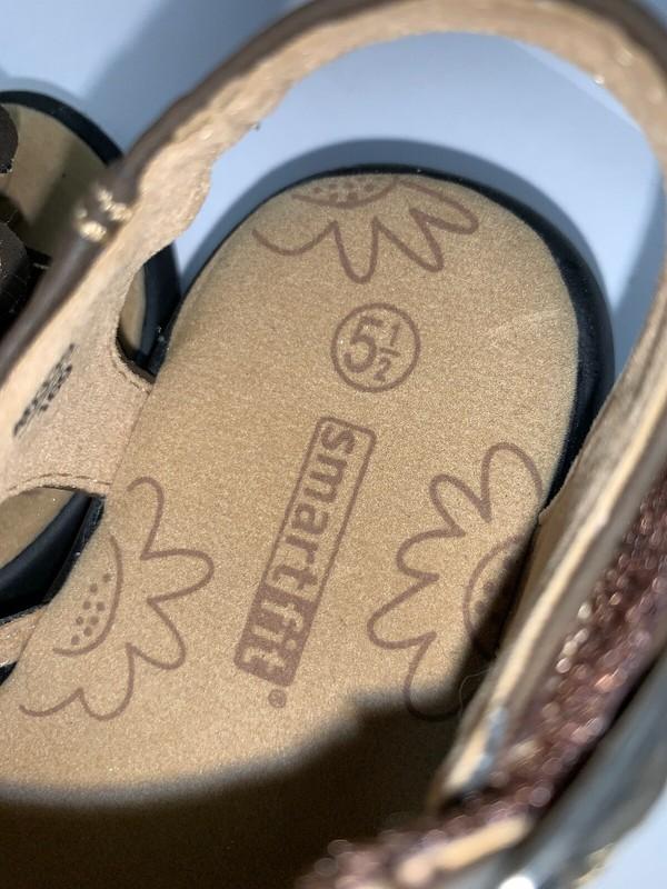NEW- SmartFit Smart Fit Brown Play Sandals Toddler Size 5.5 Quick On Quick Off