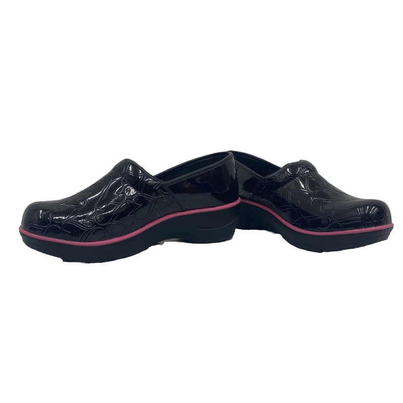 NEW Smitten Women Patent Leather Slip Resistant Clog Nursing Shoes Size US 5.5