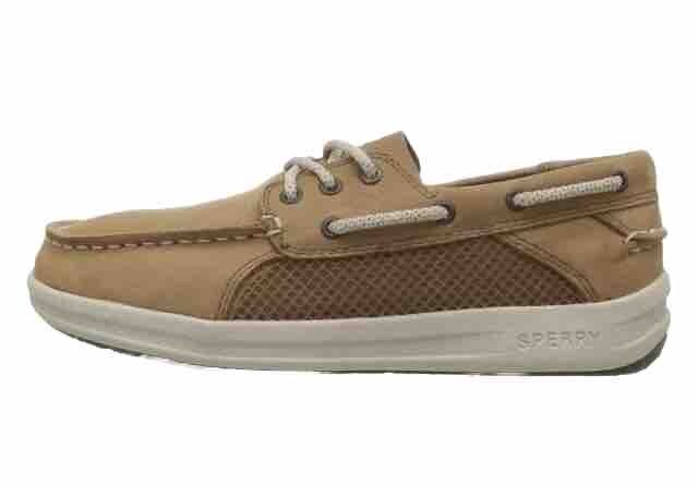 NEW Sperry Gamefish Size 6 M Leather Boat Shoes Big Kids Boys YB56564 Dark Tan